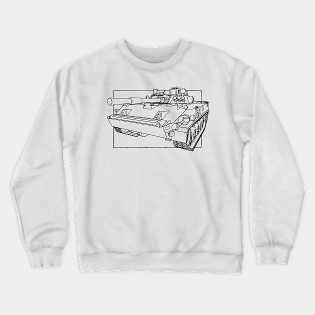 BMD4 amphibious infantry fighting vehicle tank Crewneck Sweatshirt by Arassa Army